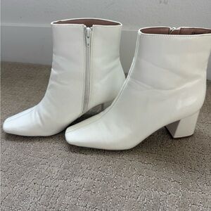 White Ankle Boots